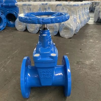 Gear Operated Cast Iron Flanged Gate Valve Perfect for Gas Pipeline Featuring Robust Construction and Sealing Performance